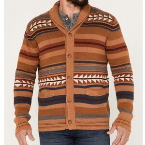 Pendleton Shawl Collar Cardigan Sweater Aztec SzL